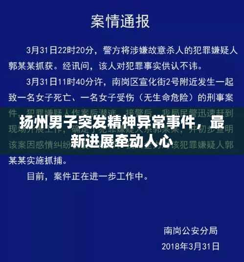 扬州男子突发精神异常事件，最新进展牵动人心