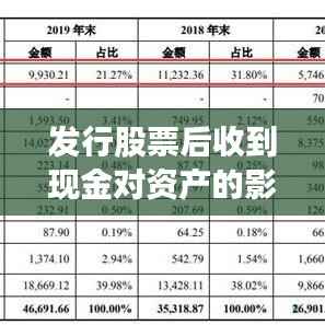 发行股票后收到现金对资产的影响分析，资金流动与资产增长的奥秘。